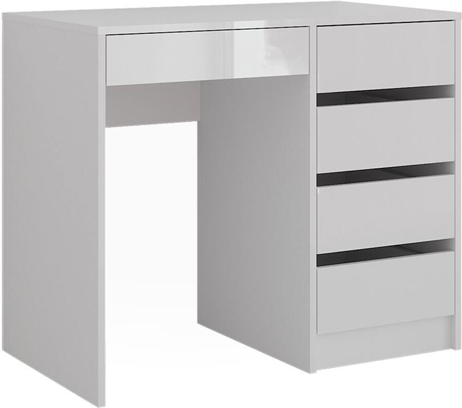 Vicco Sherry Kaptafel – 89.8 cm Wit wit hoogglans