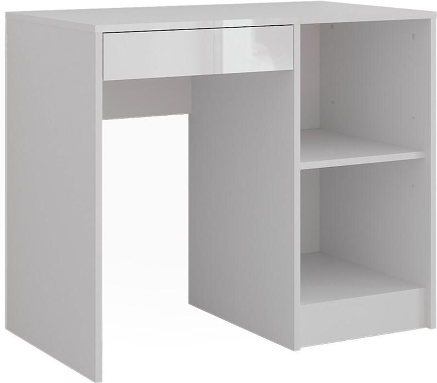 Vicco Sherry Kaptafel – 89.8 cm Wit wit hoogglans