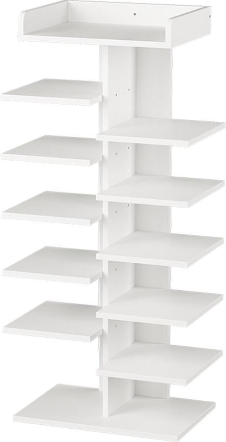 Vicco Stepy Schoenenkast – 45 x 114 cm met 10 compartimenten Wit