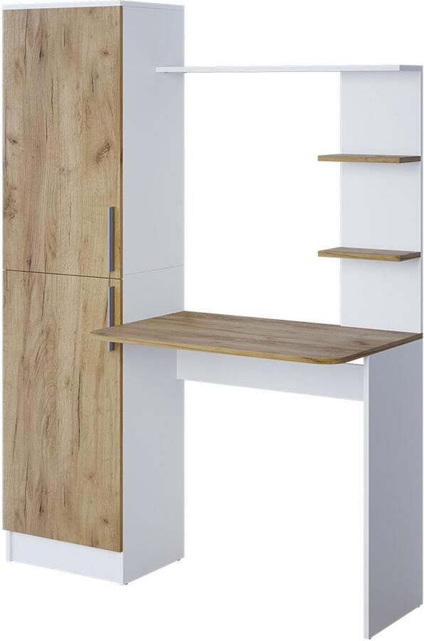 Vicco TessaBureau – 122.9 x 33.4 cm Eik wit goud