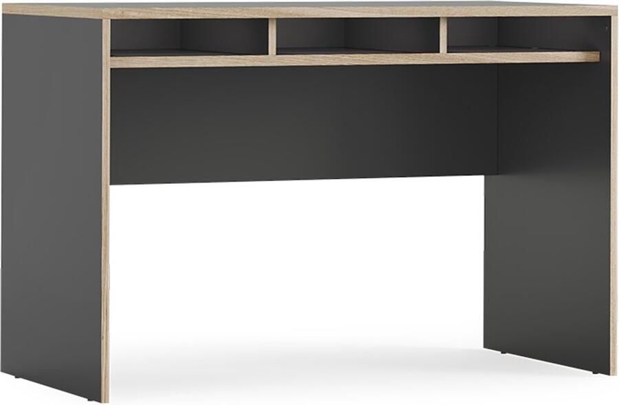 Vicco Tetrix Bureau – 112 x 55 cm met 3 compartimenten Antraciet