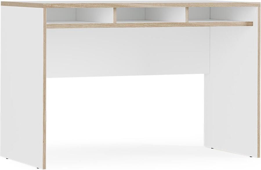 Vicco Tetrix Bureau – 112 x 55 cm met 3 compartimenten Wit