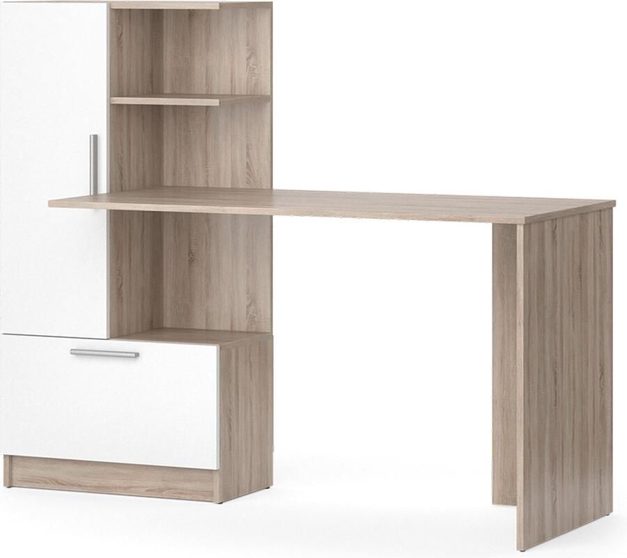 Vicco Bureau Tomy Sonoma Wit Wit 150 x 59.3 cm