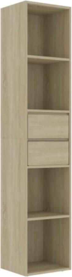 Vida xl Boekenkast 36x30x171 cm bewerkt hout sonoma eikenkleurig