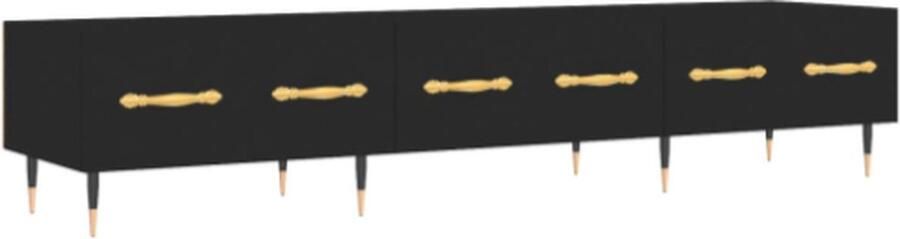 Vida xl Tv-meubel met lade 200x25x44 cm bewerkt hout sonoma eikenkleur - Foto 2