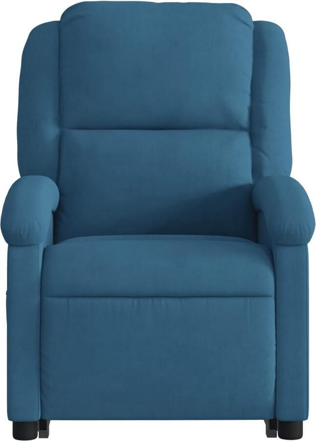 Vida xl vidaXL Sta-op-massagestoel verstelbaar fluweel blauw-VXL-3204321 - Foto 2