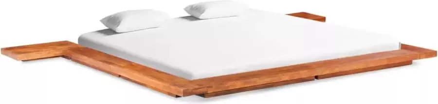 VidaLife Bedframe Japanse futon massief acaciahout 200x200 cm