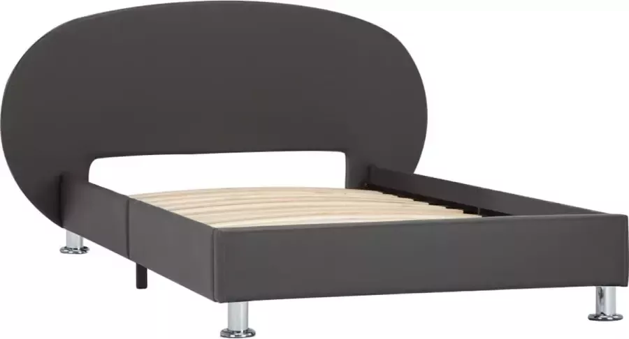 VidaLife Bedframe kunstleer grijs 100x200 cm