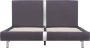 VidaLife Bedframe kunstleer grijs 140x200 cm - Thumbnail 4