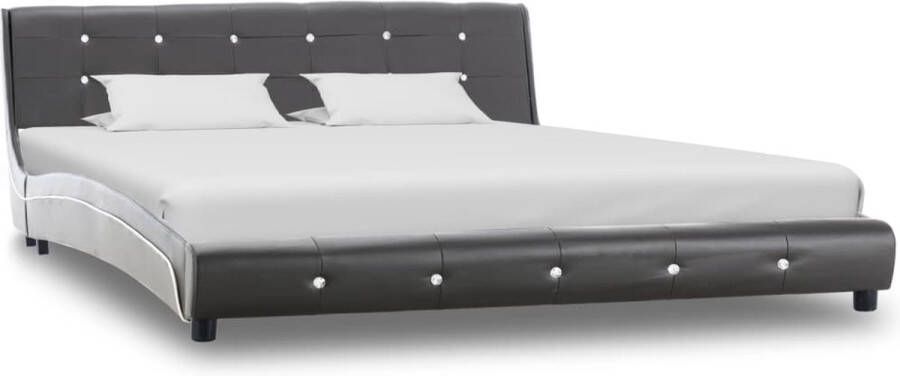 VidaLife Bedframe kunstleer grijs 160x200 cm