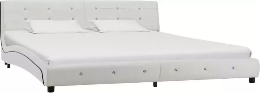 VidaLife Bedframe kunstleer wit 180x200 cm