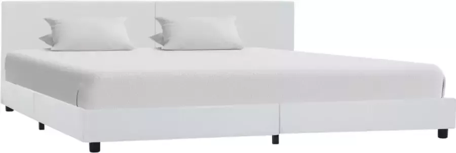 VidaLife Bedframe kunstleer wit 180x200 cm