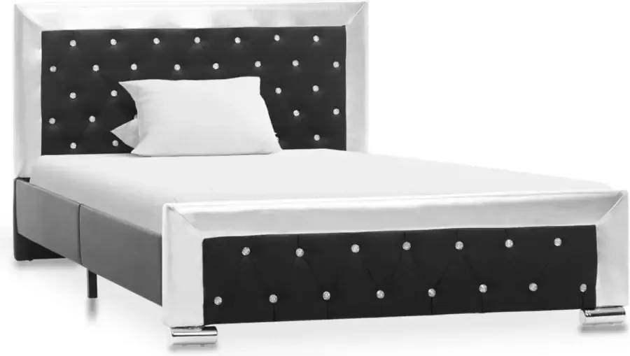 VidaLife Bedframe kunstleer zwart 120x200 cm