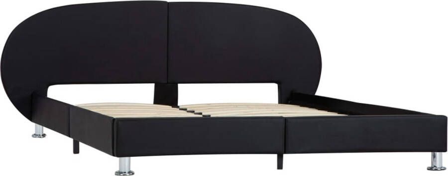VidaLife Bedframe kunstleer zwart 140x200 cm