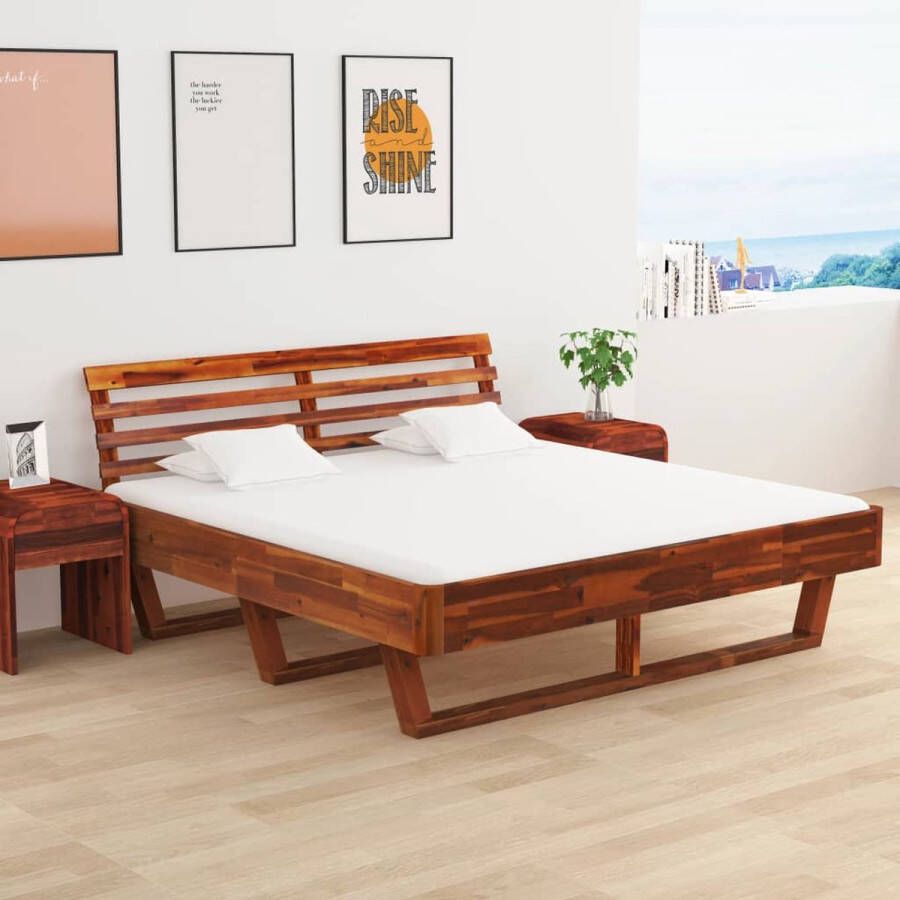 VidaLife Bedframe massief acaciahout 160x200 cm