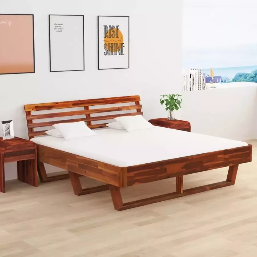 VidaLife Bedframe massief acaciahout 160x200 cm