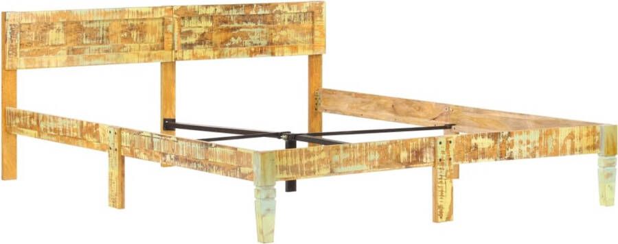 VidaLife Bedframe massief gerecycled hout 180x200 cm