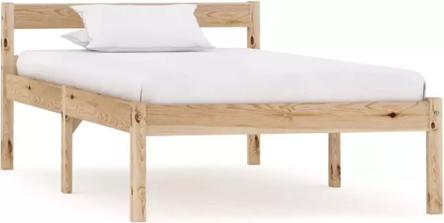 VidaLife Bedframe massief grenenhout 100x200 cm - Foto 8