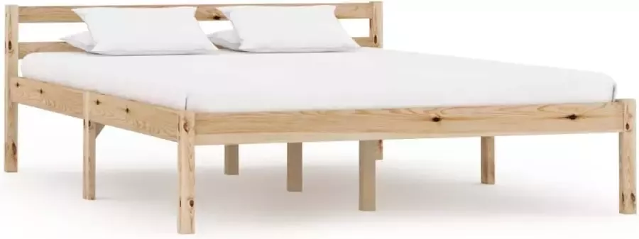 VidaLife Bedframe massief grenenhout 120x200 cm - Foto 8