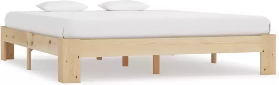 VidaLife Bedframe massief grenenhout 160x200 cm - Foto 9