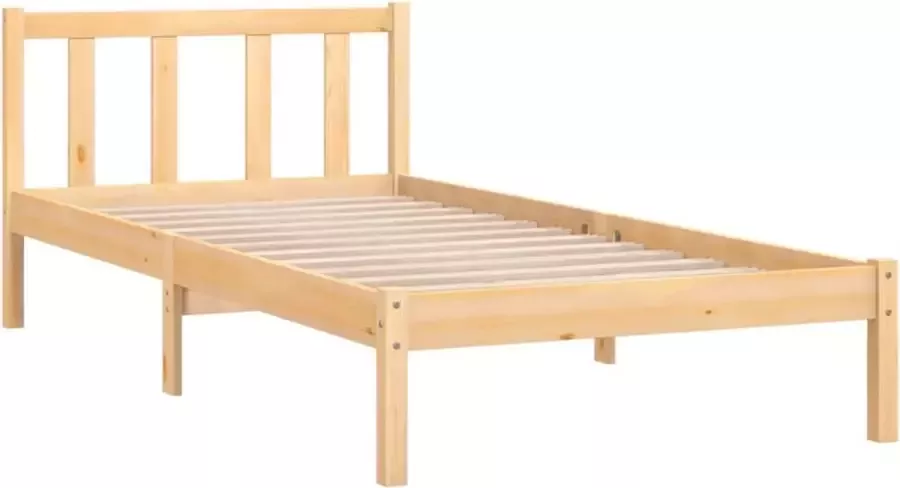 VidaLife Bedframe massief grenenhout 75x190 cm UK Small Single - Foto 2