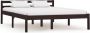 VidaLife Bedframe massief grenenhout donkerbruin 120x200 cm - Thumbnail 3