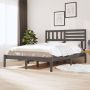 VidaLife Bedframe massief grenenhout grijs 120x200 cm - Thumbnail 3