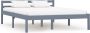 VidaLife Bedframe massief grenenhout grijs 120x200 cm - Thumbnail 4