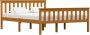 VidaLife Bedframe massief grenenhout honingbruin 140x200 cm - Thumbnail 1