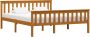 VidaLife Bedframe massief grenenhout honingbruin 160x200 cm - Thumbnail 8