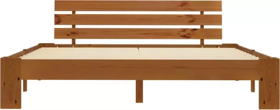 VidaLife Bedframe massief grenenhout honingbruin 160x200 cm - Foto 7