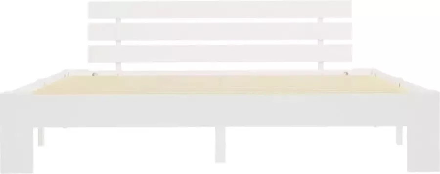 VidaLife Bedframe massief grenenhout wit 180x200 cm - Foto 2