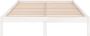 VidaLife Bedframe massief grenenhout wit 180x200 cm UK Super King - Thumbnail 3