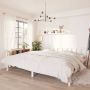 VidaLife Bedframe massief grenenhout wit 200x200 cm - Thumbnail 1