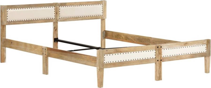 VidaLife Bedframe massief mangohout 140 cm