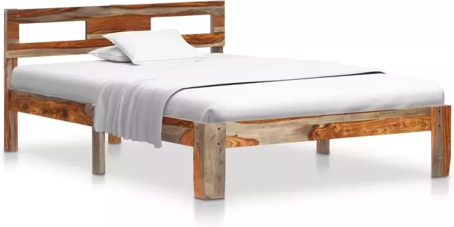 VidaLife Bedframe massief sheeshamhout 120x200 cm