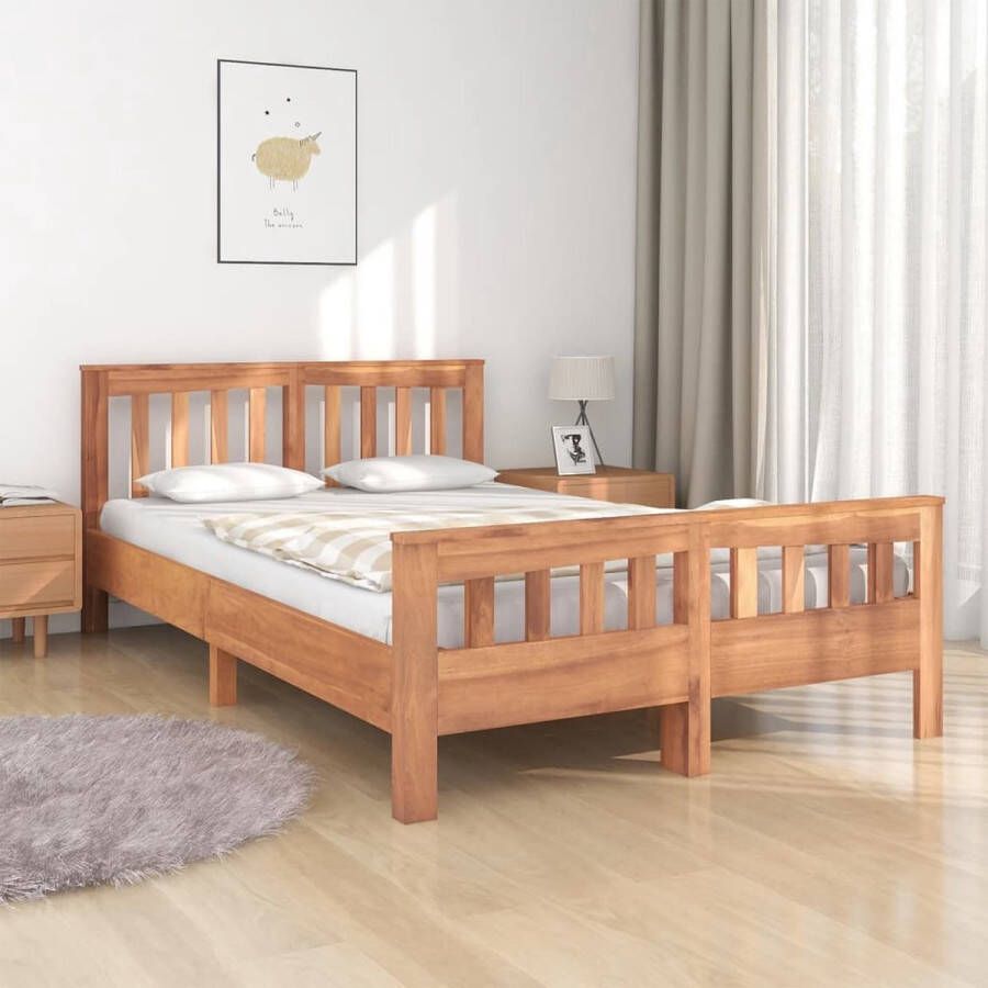 VidaLife Bedframe massief teakhout 120x200 cm