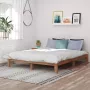 VidaLife Bedframe massief teakhout 160x200 cm - Thumbnail 2