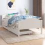 VidaLife Bedframe met 2 lades massief grenenhout wit 100x200 cm - Thumbnail 3