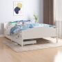 VidaLife Bedframe met 2 lades massief grenenhout wit 140x200 cm - Thumbnail 3