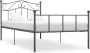 VidaLife Bedframe metaal grijs 100x200 cm - Thumbnail 2