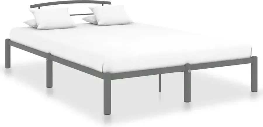 VidaLife Bedframe metaal grijs 120x200 cm - Foto 7