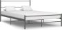 VidaLife Bedframe metaal grijs 160x200 cm - Thumbnail 4