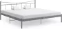 VidaLife Bedframe metaal grijs 180x200 cm - Thumbnail 2