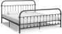 VidaLife Bedframe metaal grijs 180x200 cm - Thumbnail 4