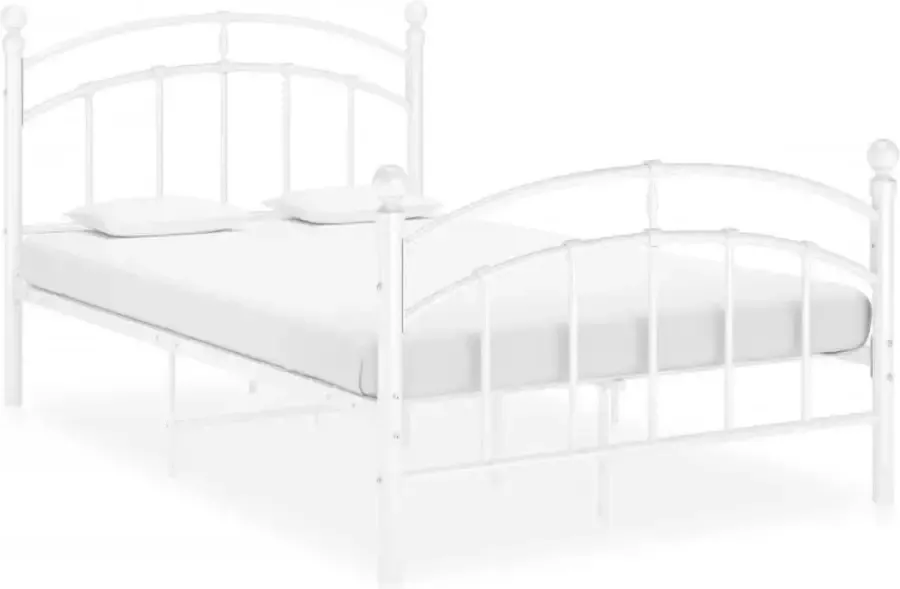 VidaLife Bedframe metaal wit 120x200 cm - Foto 2