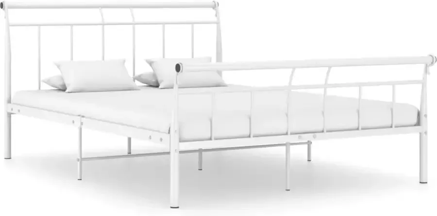 VidaLife Bedframe metaal wit 140x200 cm - Foto 6