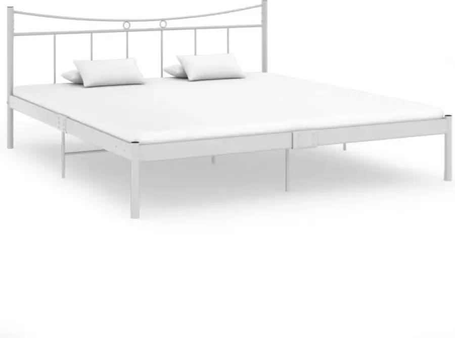VidaLife Bedframe metaal wit 180x200 cm - Foto 2