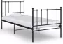 VidaLife Bedframe metaal zwart 100x200 cm - Thumbnail 2