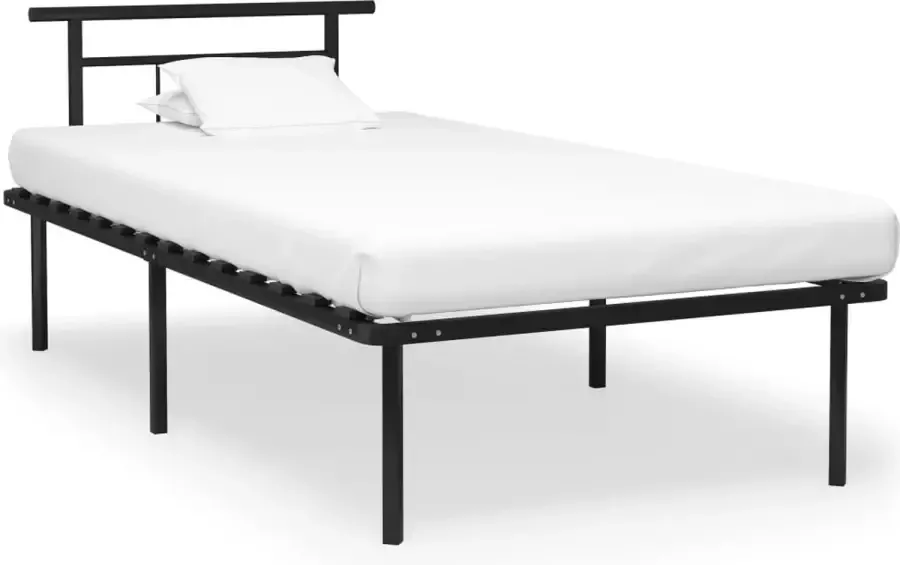 VidaLife Bedframe metaal zwart 100x200 cm - Foto 5